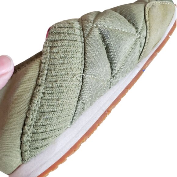 Teva Re  Ember Moc Slippers Quilted Design Knit Collar Womens Olive Size 8 - Picture 10 of 16